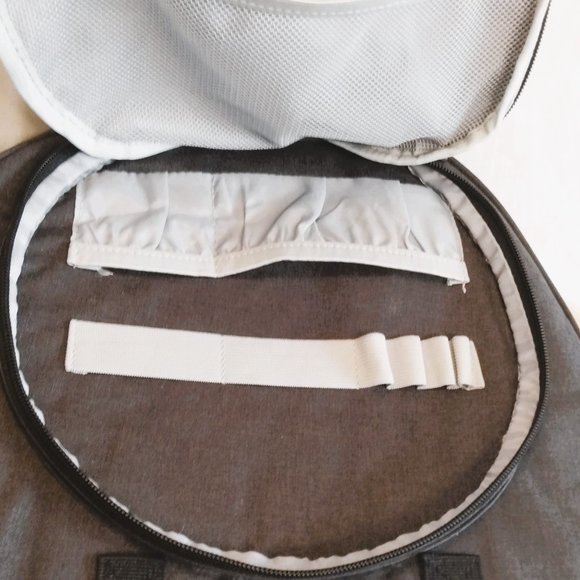 Curmio Grey Embroidery Travel Carry Case/Bag With Some Accessories - Picture 9 of 15